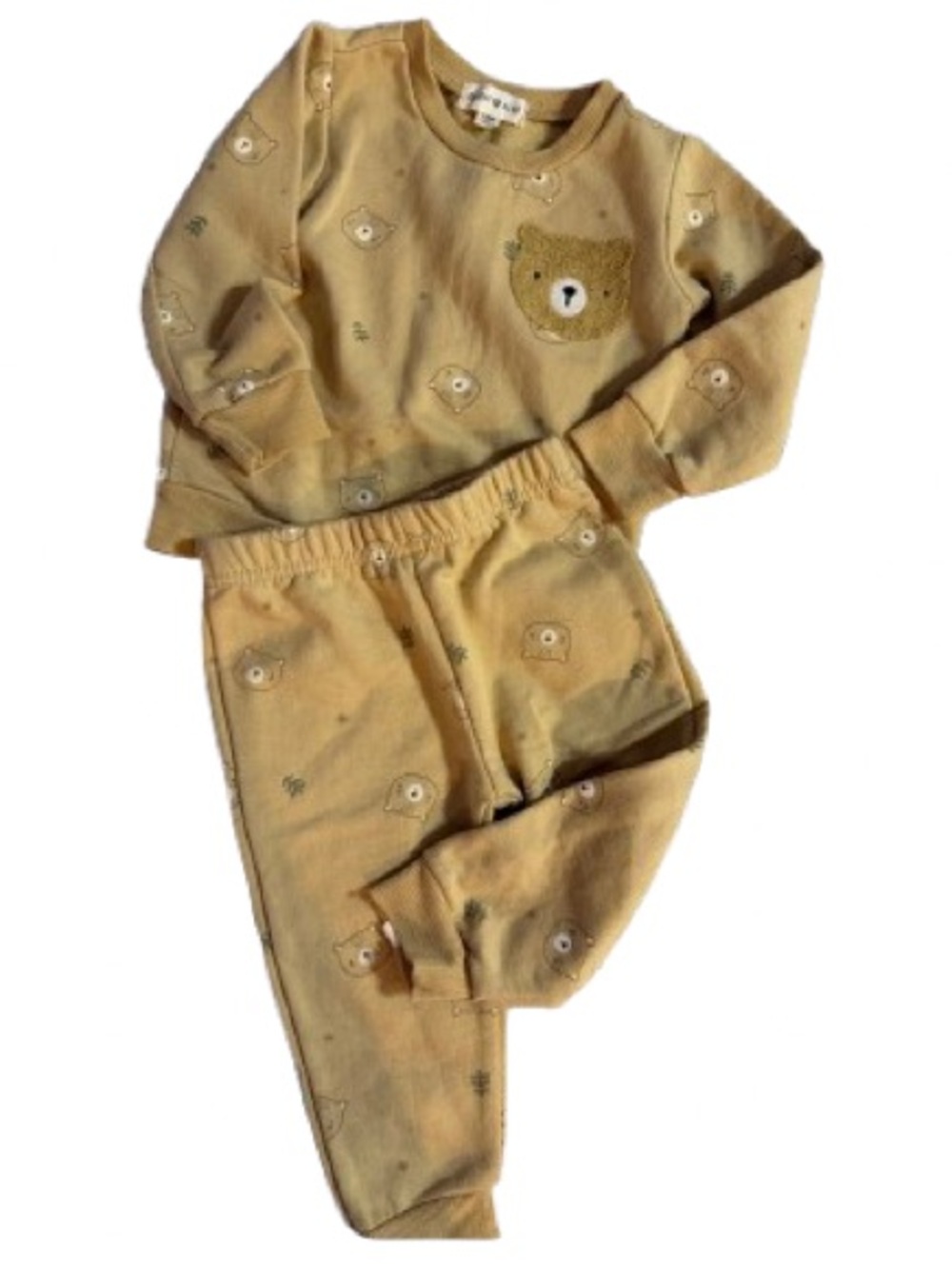 Rabbit + Bear Kids Bear Print Set size 18 M